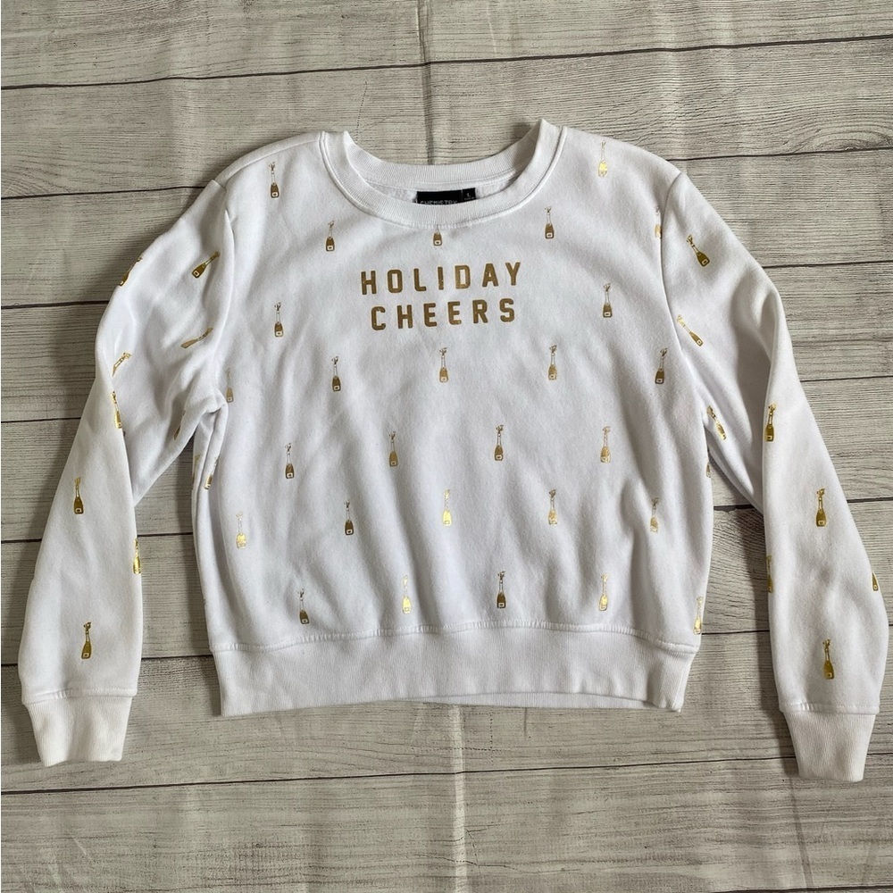 Chemistry White Holiday Sweatshirt - Picture 2 of 5